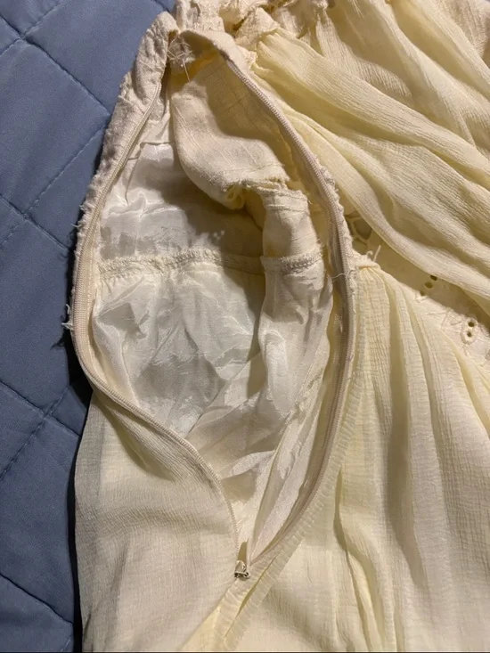 Free People dreamland cutwork mini dress size 10 - Picture 10 of 15